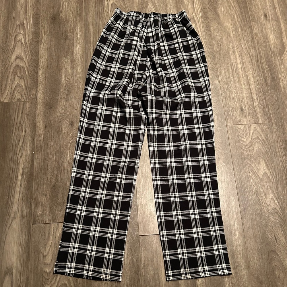 shein plaid pajama pants size s